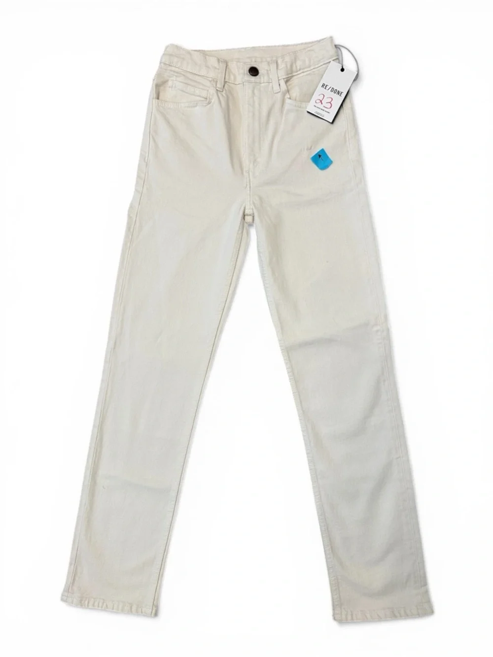 Re/Done Originals 70's Straight Jeans in Vintage White Women Size 23 NWT $250 - Picture 5 of 12